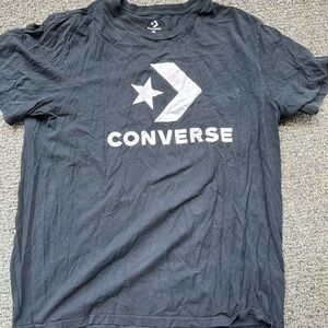 Converse Black Short Sleeve Tee Iconic Logo